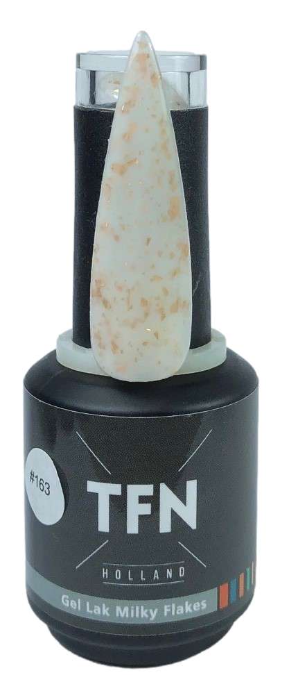 TFN Gel Lak Milky Flakes Nr. 163 Goud Glanzende Finish