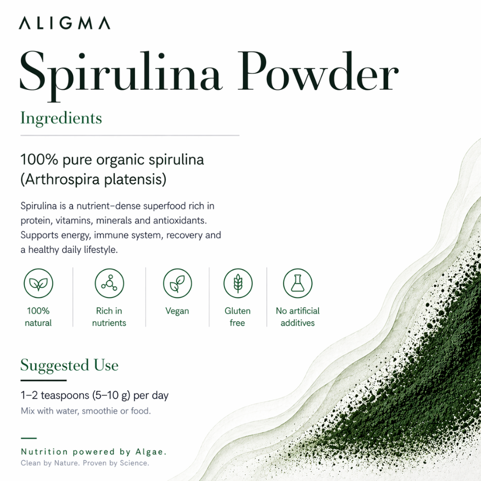 Organisches Spirulinapulver