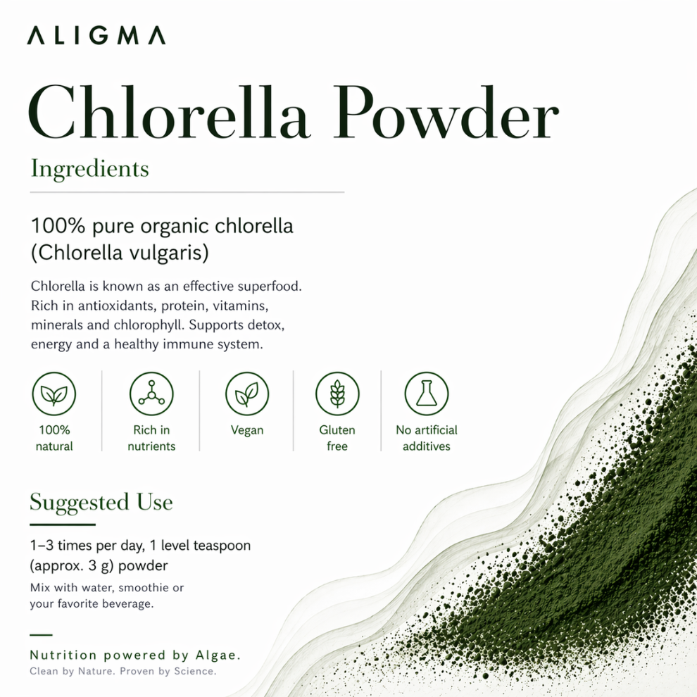 Bio-Chlorella-Pulver, 250 g