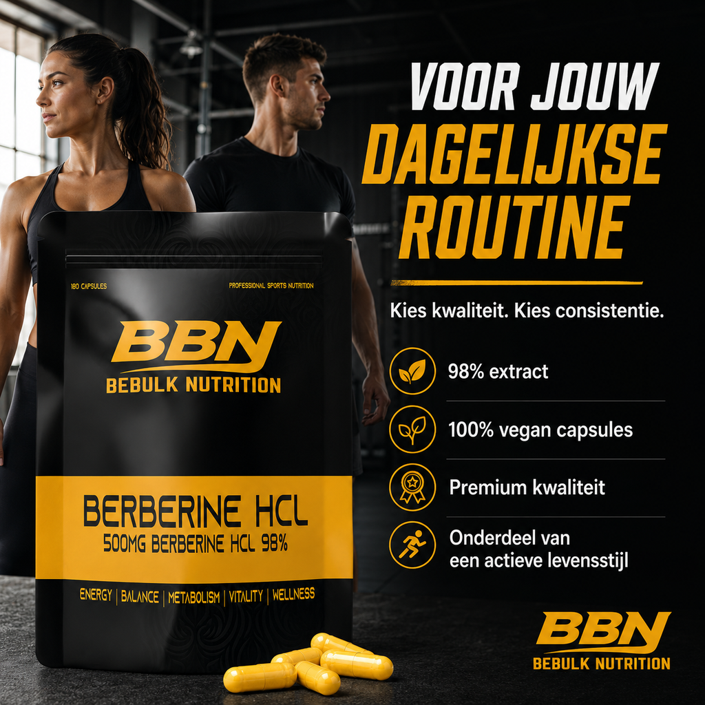 Berberin HCL 98 % – Vegan – BeBulk Nutrition