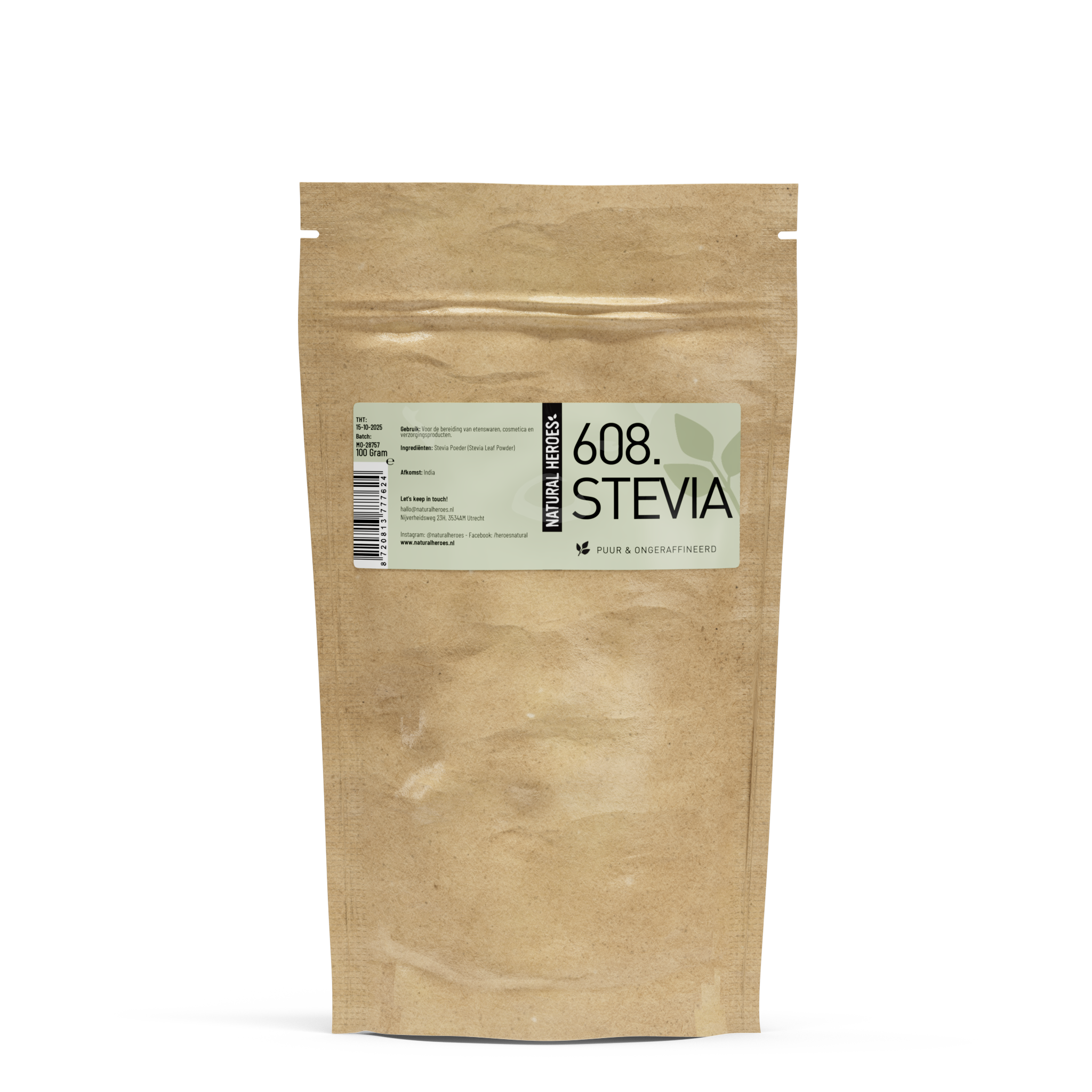 Stevia-Pulver (Rein und unraffiniert)