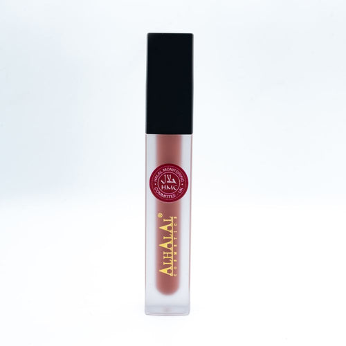 Brauner glänzender Lippenstift
