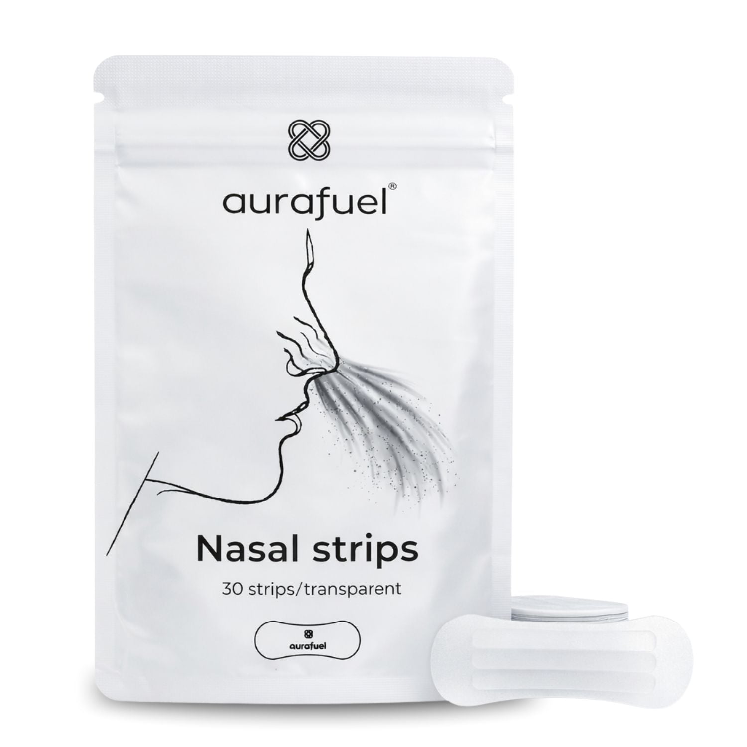 Nasale Streifen transparent