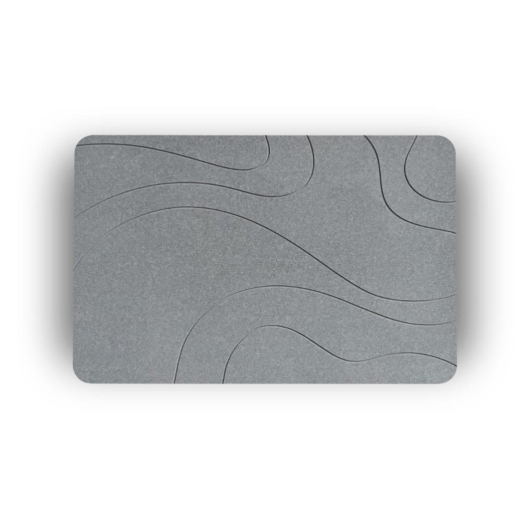 XL Diatomity Stone Bath Mat – natürlich, schnell trocknend – hygienisch – schimmelfrei und stilvoll 75x45 cm