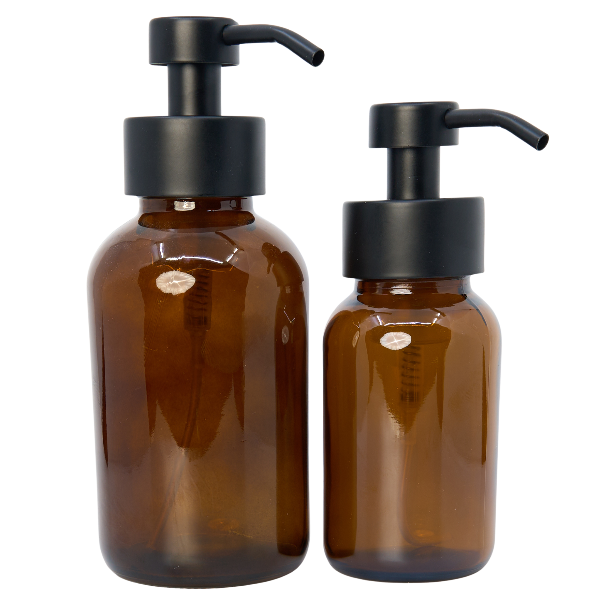 Glasflasche mit Schaumstoffpumpe