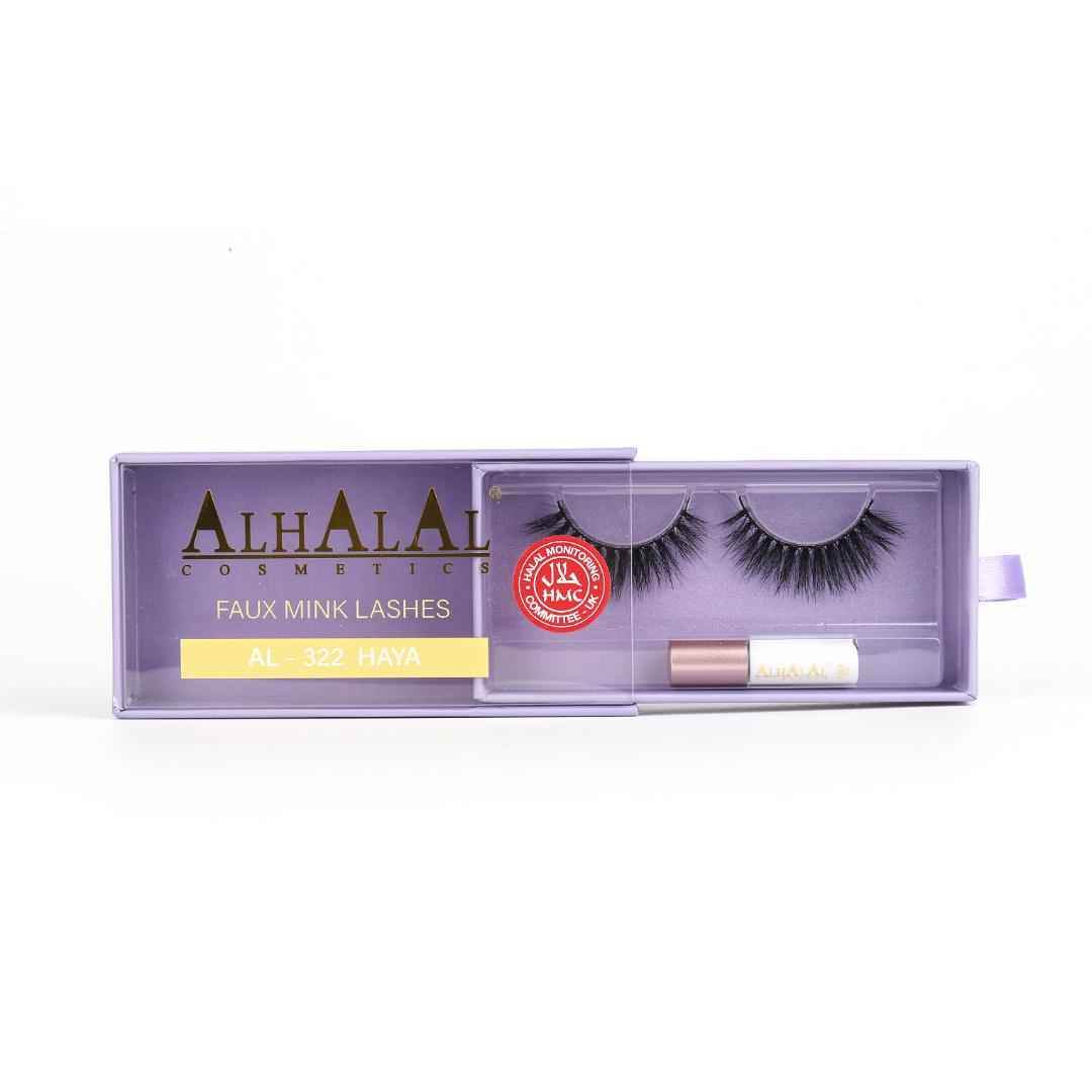 Alhalal Cosmetics Fake-Wimpern-Set inklusive Serum, damit die Wimpern wieder wachsen und ein volleres Aussehen aussehen lassen