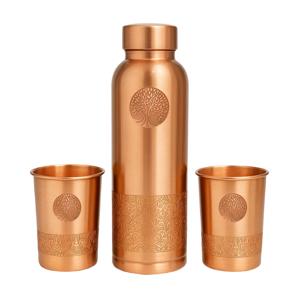 Kupferglas-Set
