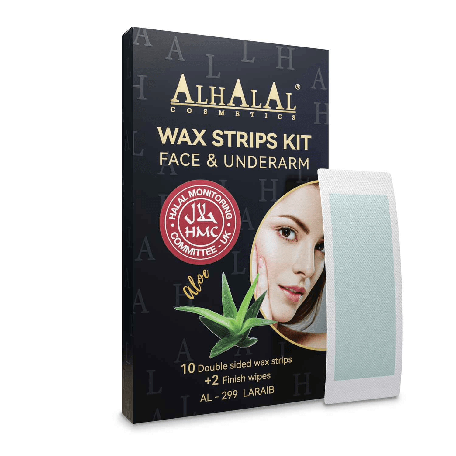 AL-299 LARAIB WACHSSTREIFEN FÜR GESICHT UND ACHSELHÖHLE – Halal Cosmetics