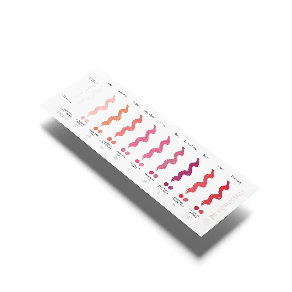 PE Cosmetics x Labina Farbkarte